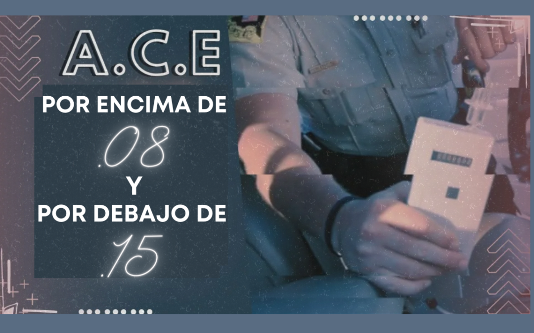 Indiana DUI: Lo que necesitas saber sobre operar un vehículo con un ACE superior a .08 pero menos de .15 