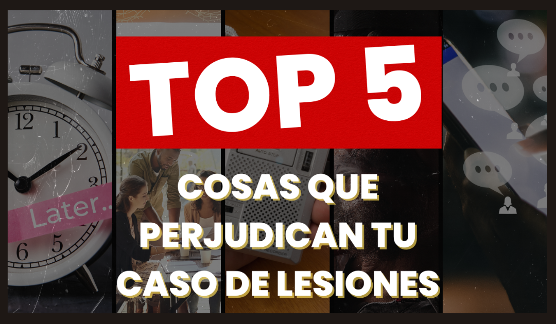 Consejos de un abogado de lesiones en Indiana: 5 Formas en que una víctima puede perjudicar su propio caso